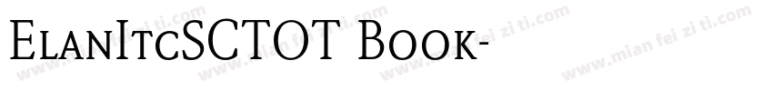 ElanItcSCTOT Book字体转换
